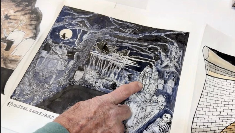 New concept drawings are a vital part of the Haunted Mansion renovation process.